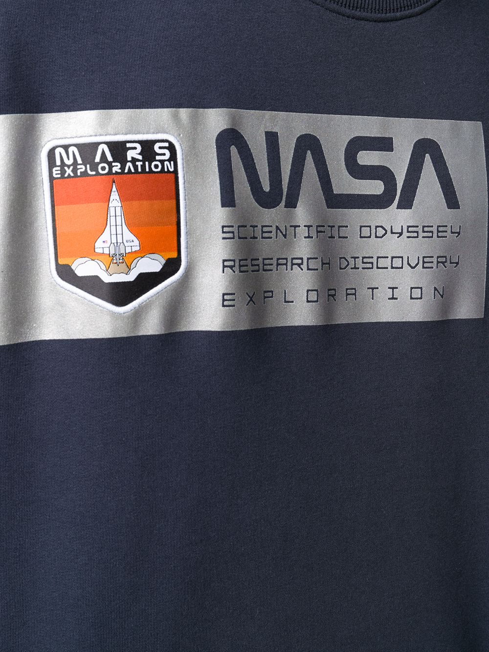 фото Alpha industries толстовка nasa с принтом