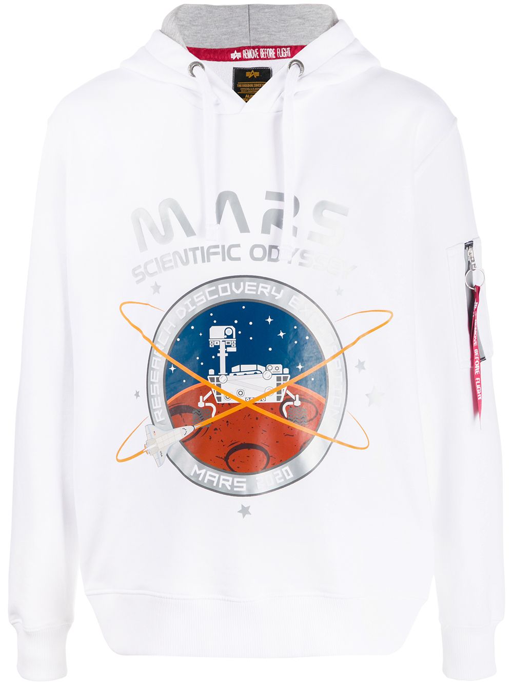 фото Alpha industries худи с принтом mars 2020