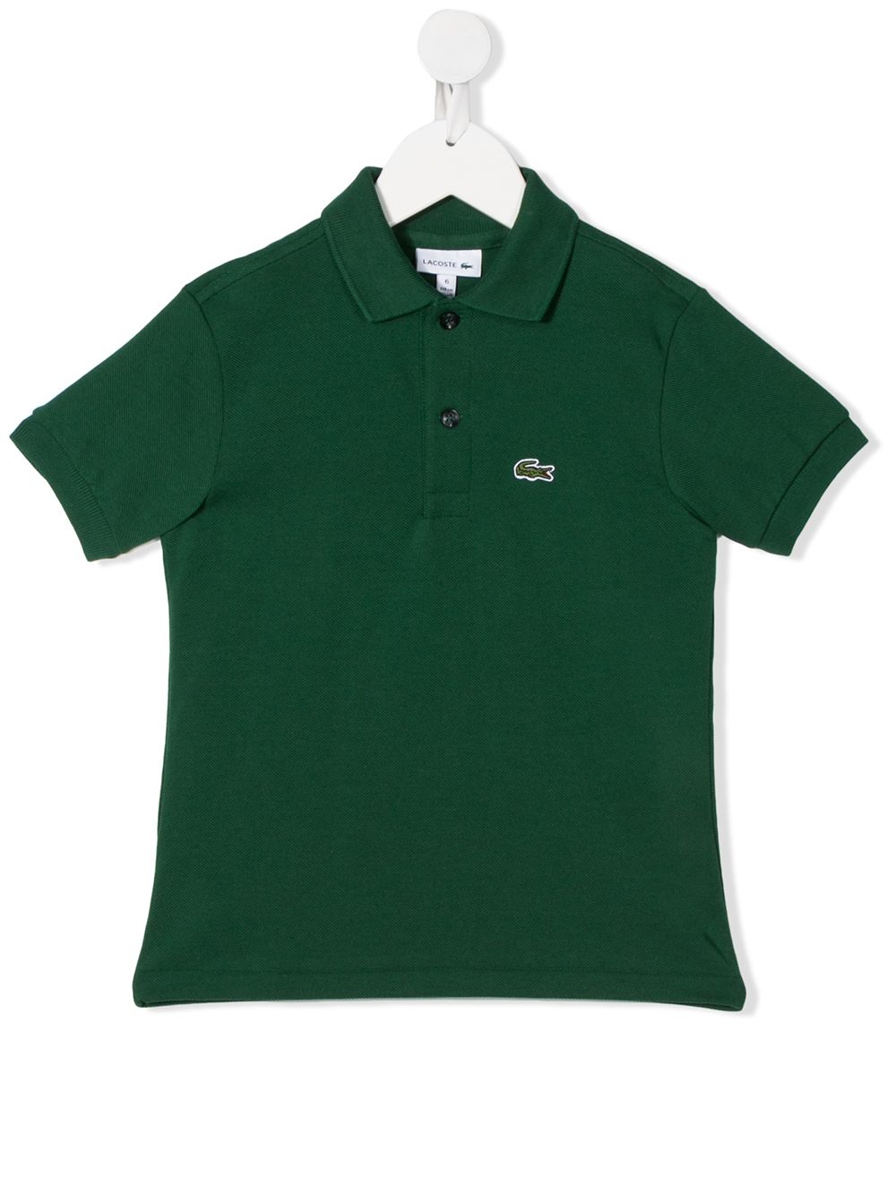 фото Lacoste kids рубашка-поло с короткими рукавами и логотипом