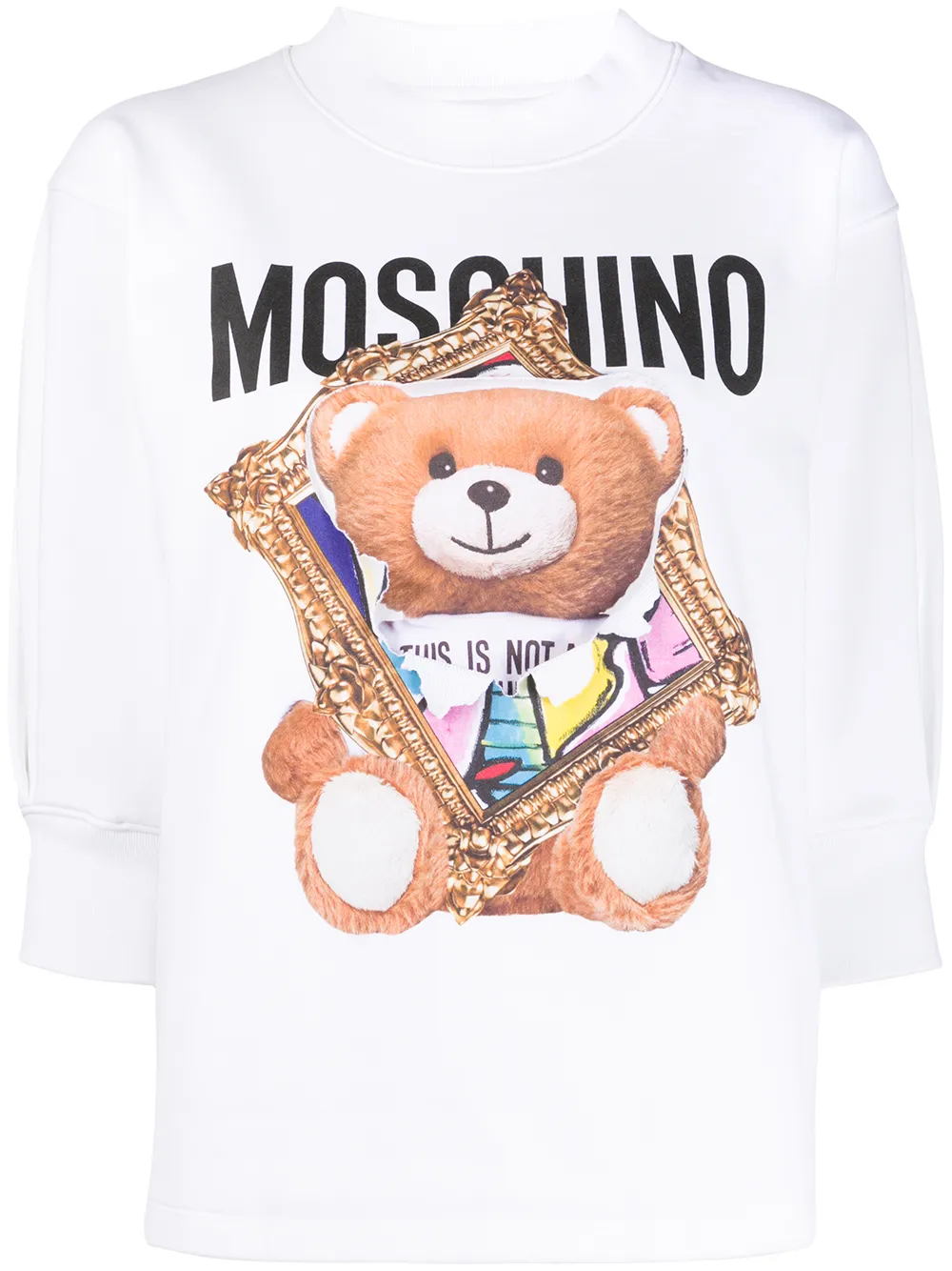 фото Moschino толстовка с принтом teddy