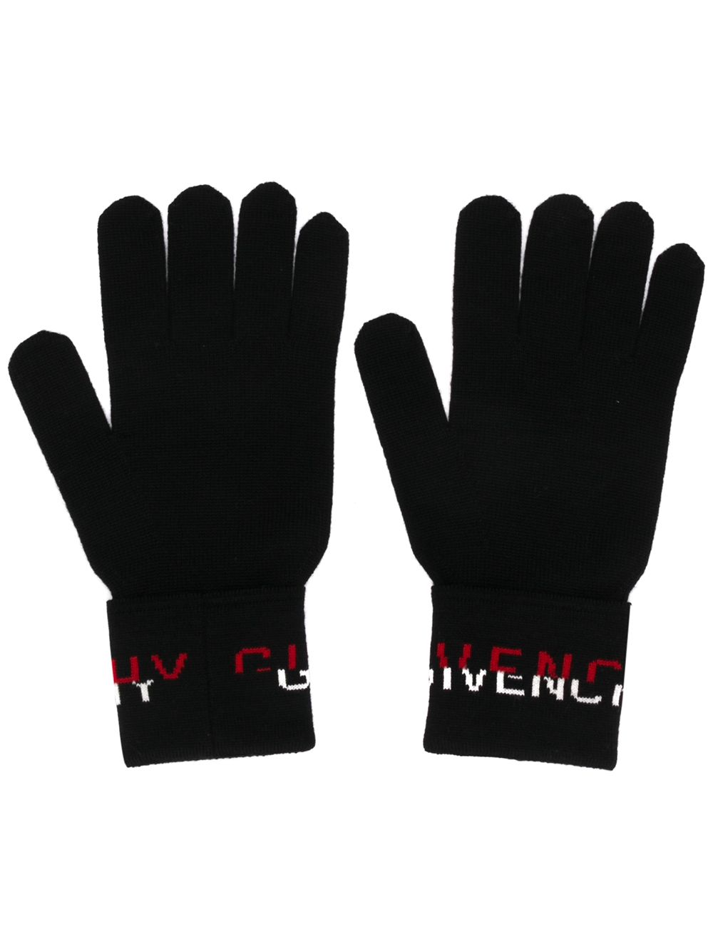 фото Givenchy перчатки вязки интарсия с логотипом