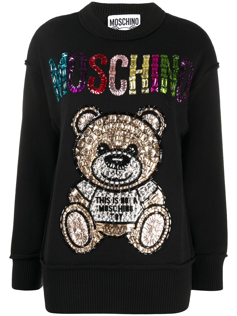 фото Moschino декорированный джемпер teddy bear