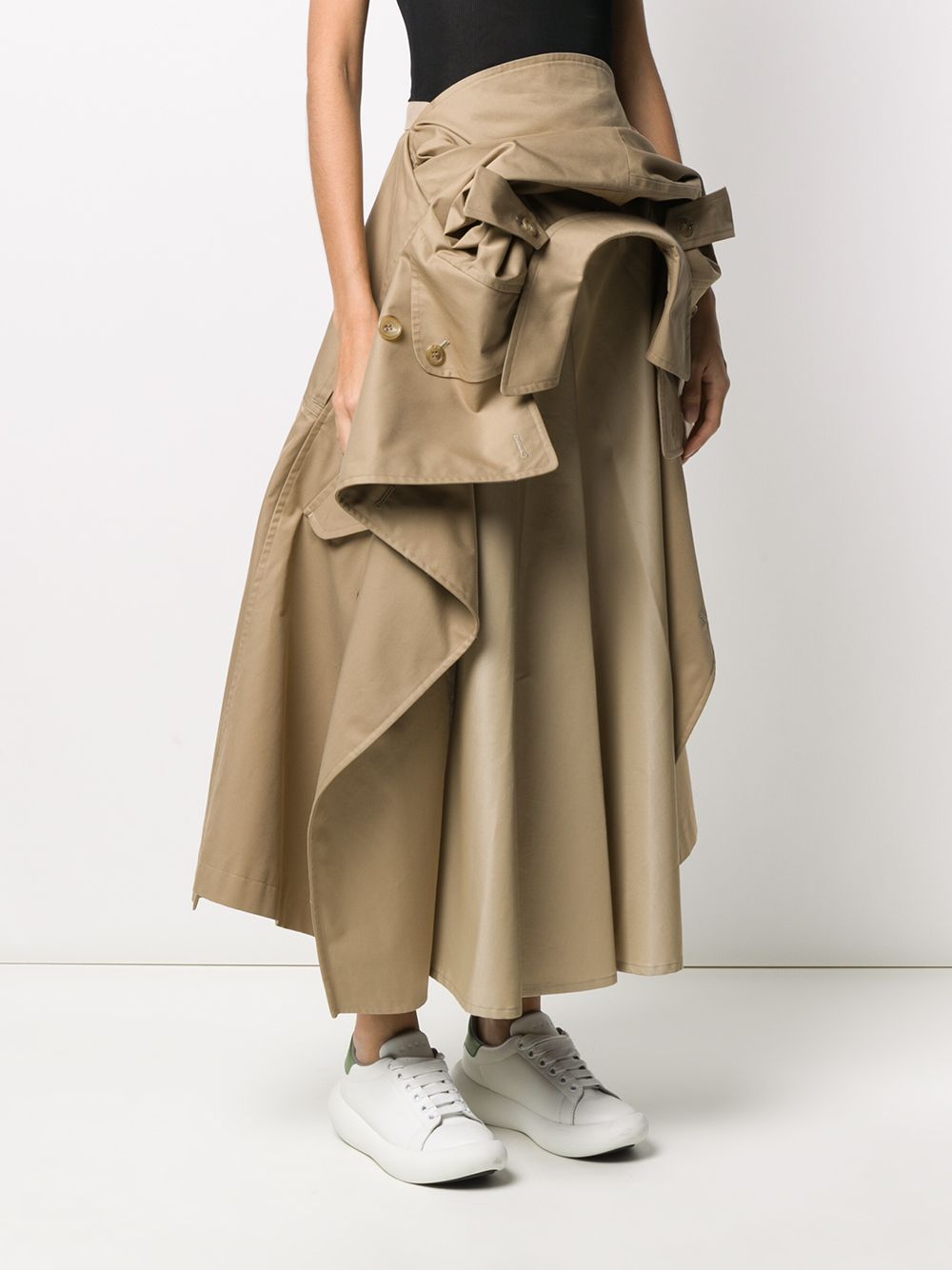 фото Junya watanabe юбка trench coat со сборками