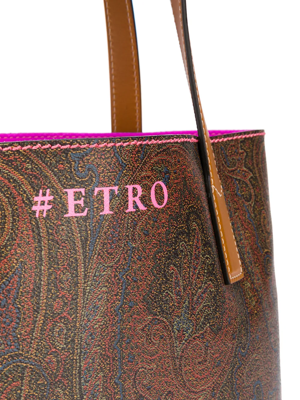 фото Etro сумка-шопер с узором пейсли и логотипом