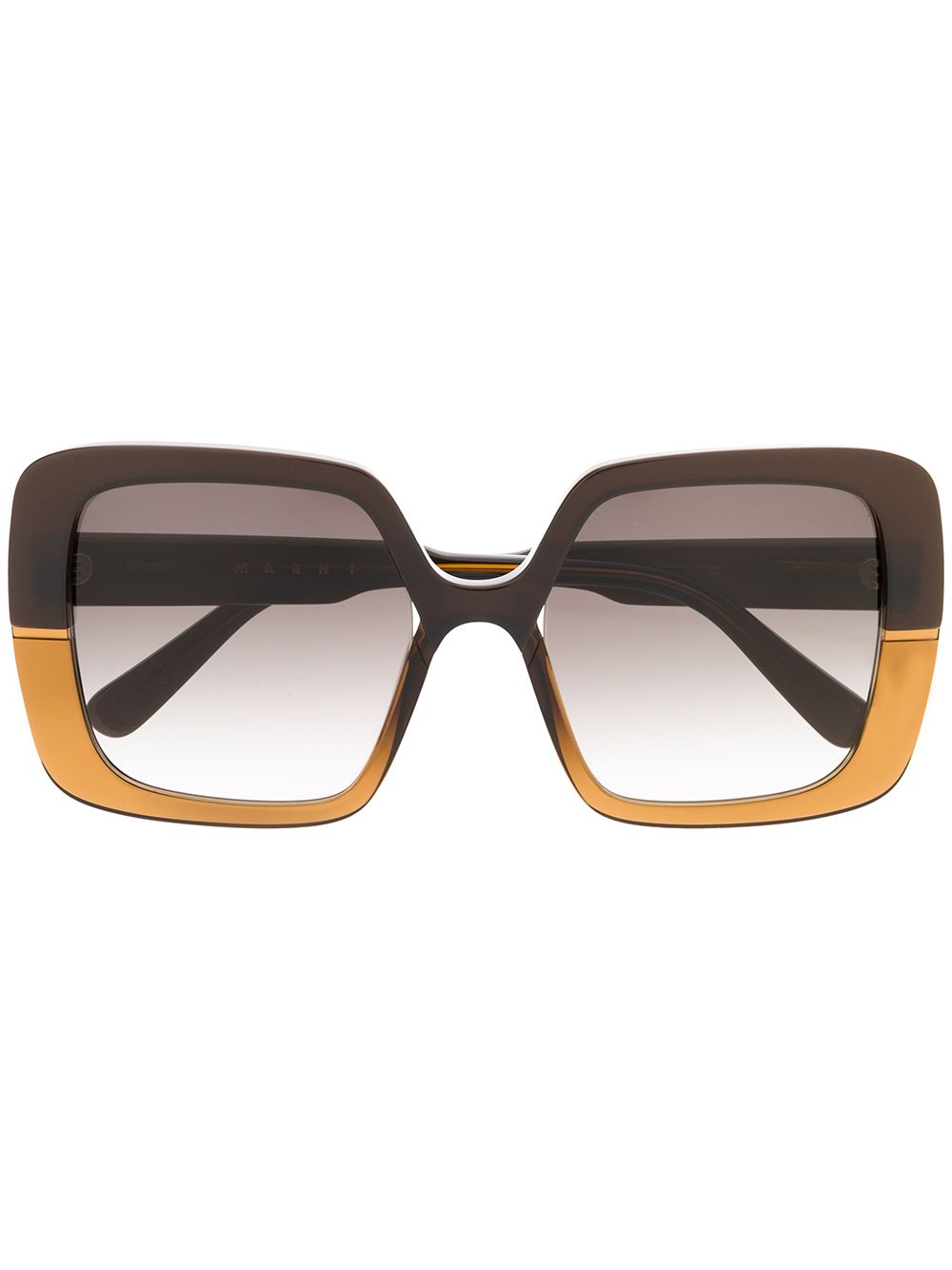 фото Marni eyewear солнцезащитные очки в массивной оправе