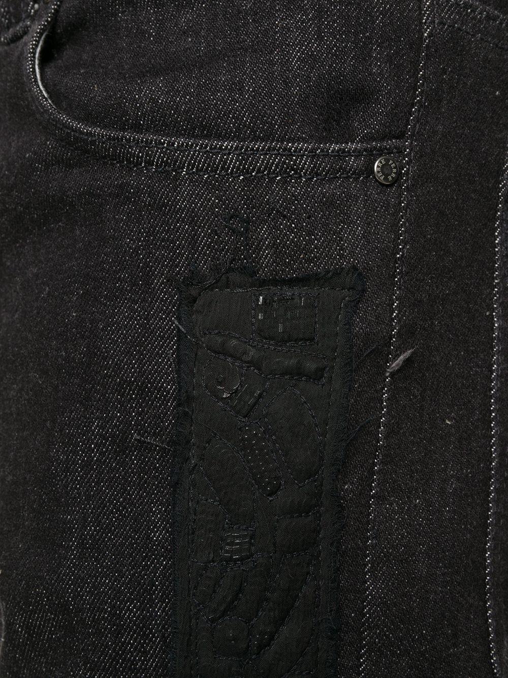 фото Gianfranco ferré pre-owned джинсы 1990-х годов с аппликацией