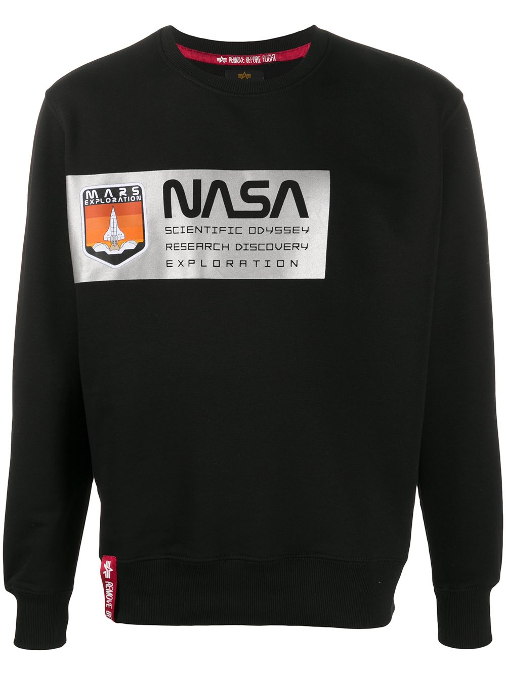 фото Alpha industries толстовка с принтом nasa