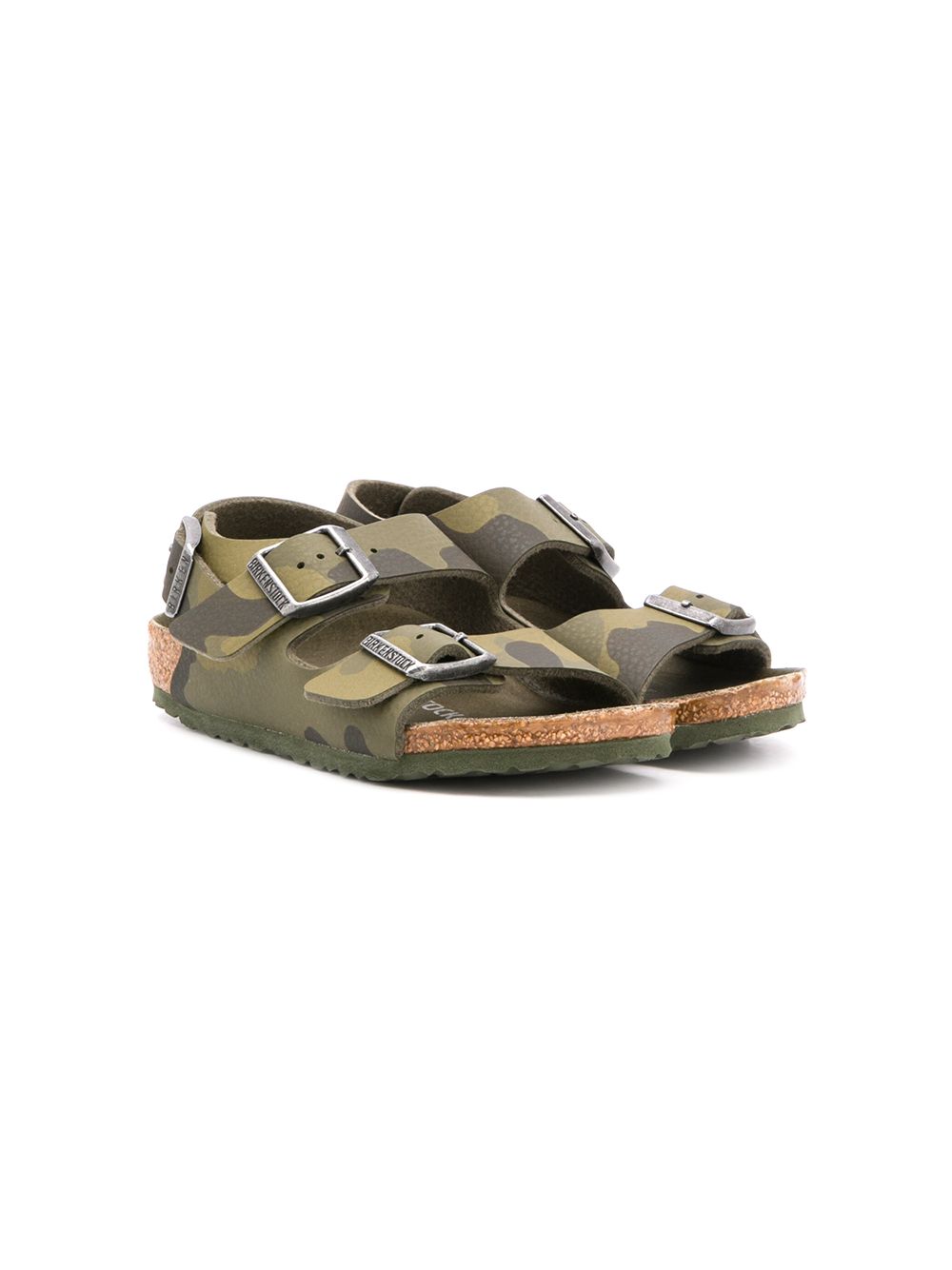 фото Birkenstock kids сандалии milano с камуфляжным принтом