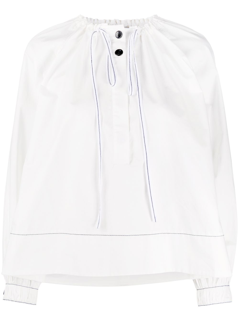 фото Proenza schouler white label блузка с кулиской на воротнике