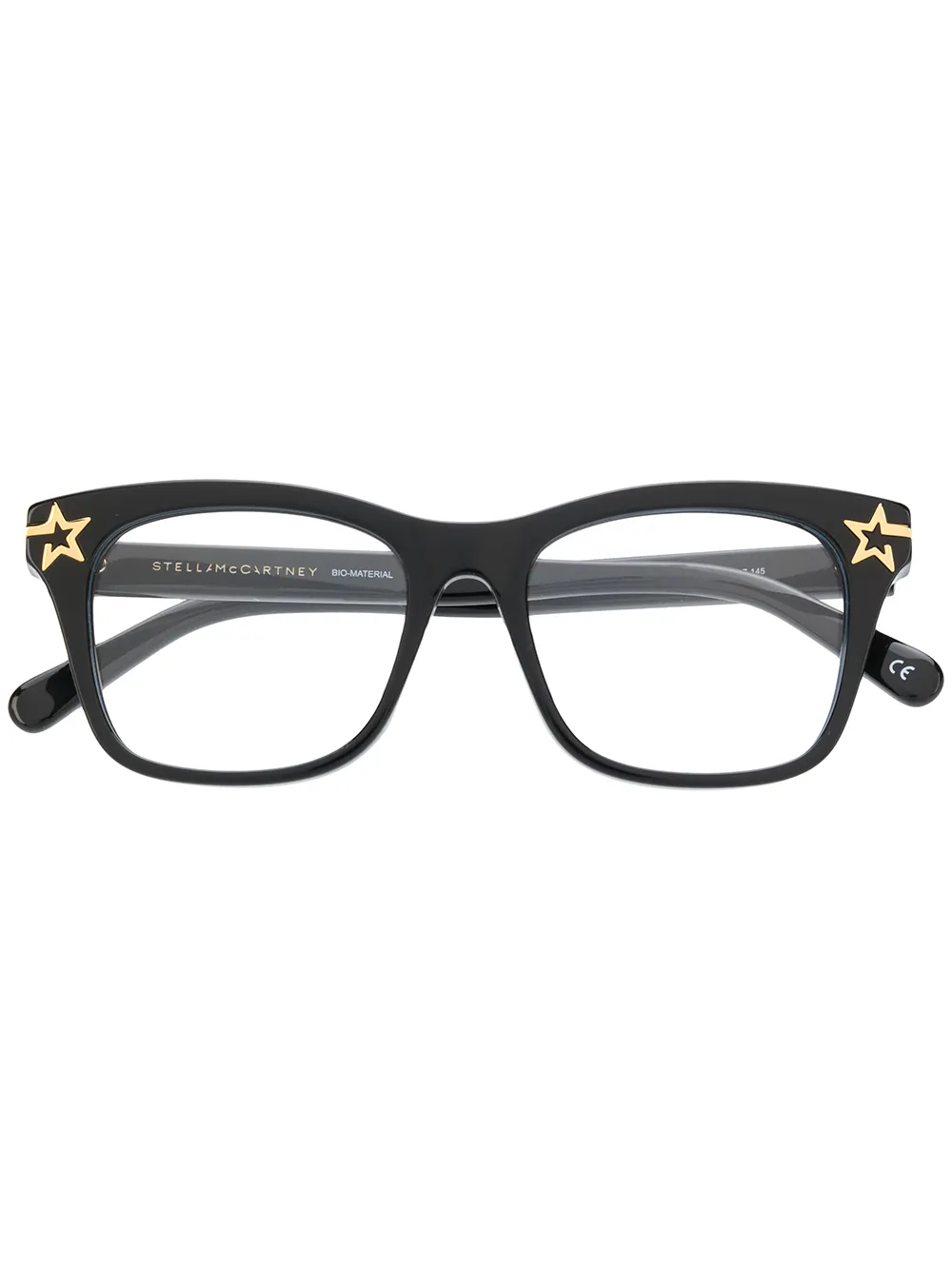 фото Stella mccartney eyewear stella mccartney eyewear sc0246o 001 black black transparent leather/fur/exotic skins->leather