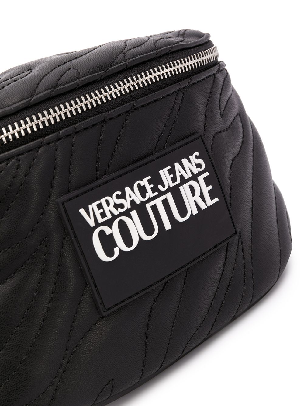 фото Versace jeans couture стеганая поясная сумка с логотипом