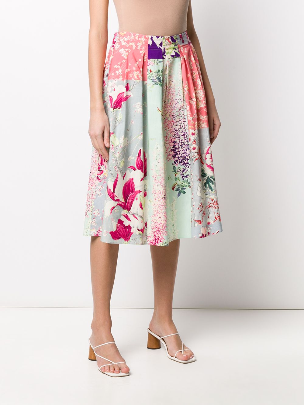 фото Etro пышная юбка с цветочным принтом