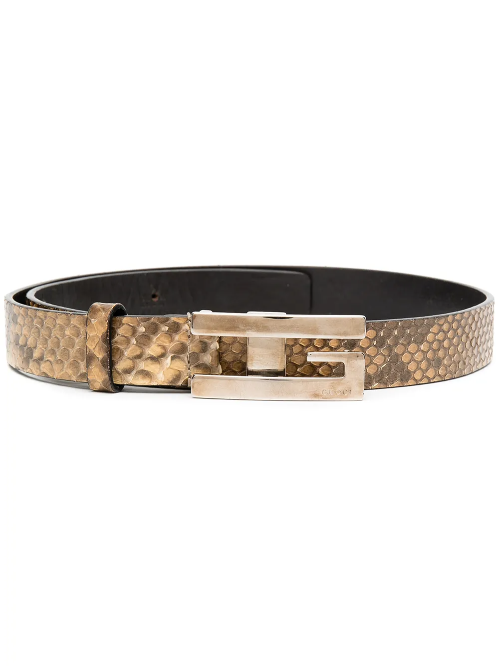 snake print gucci belt