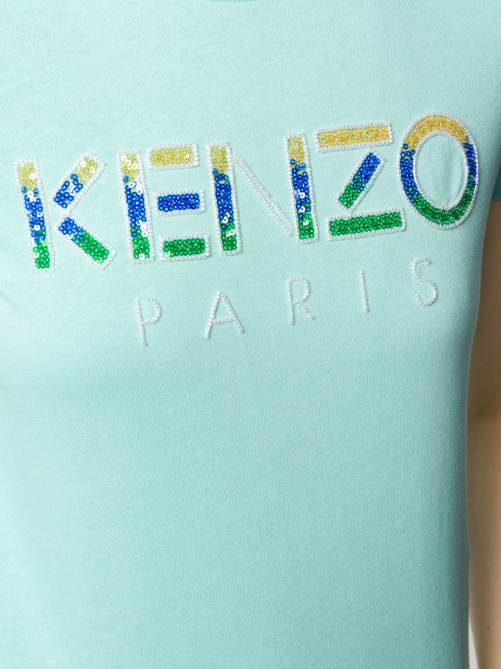 фото Kenzo футболка с логотипом из пайеток