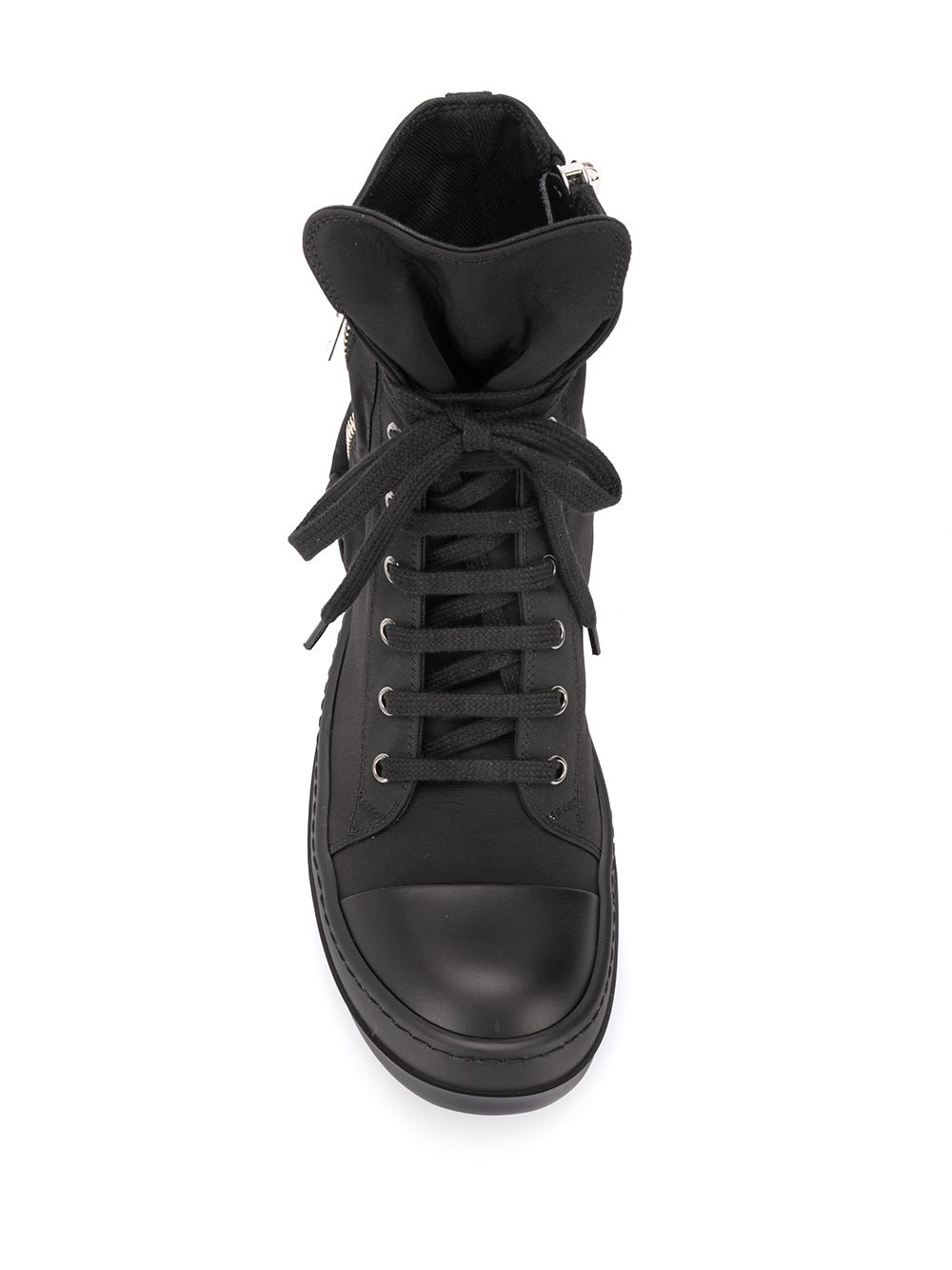 фото Rick owens drkshdw высокие кеды на шнуровке