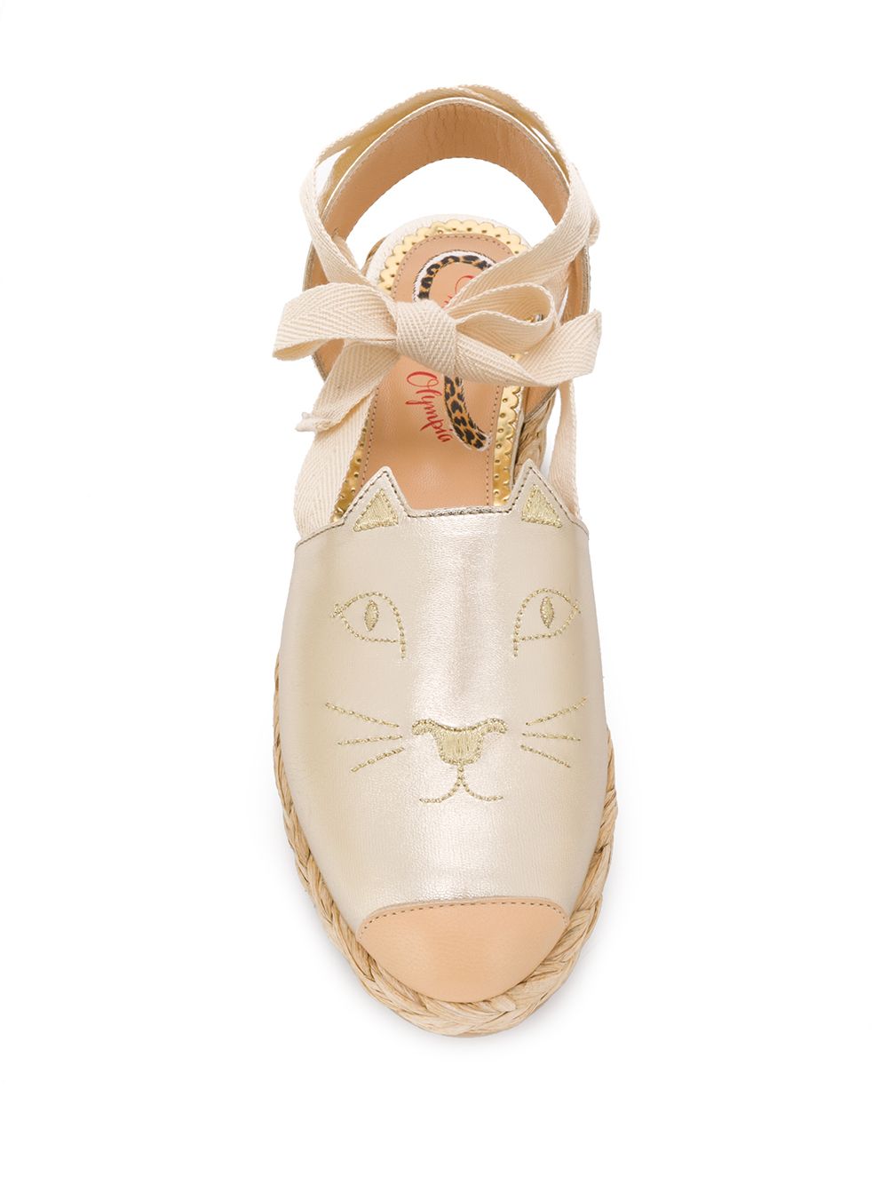 фото Charlotte olympia эспадрильи kitty с вышивкой