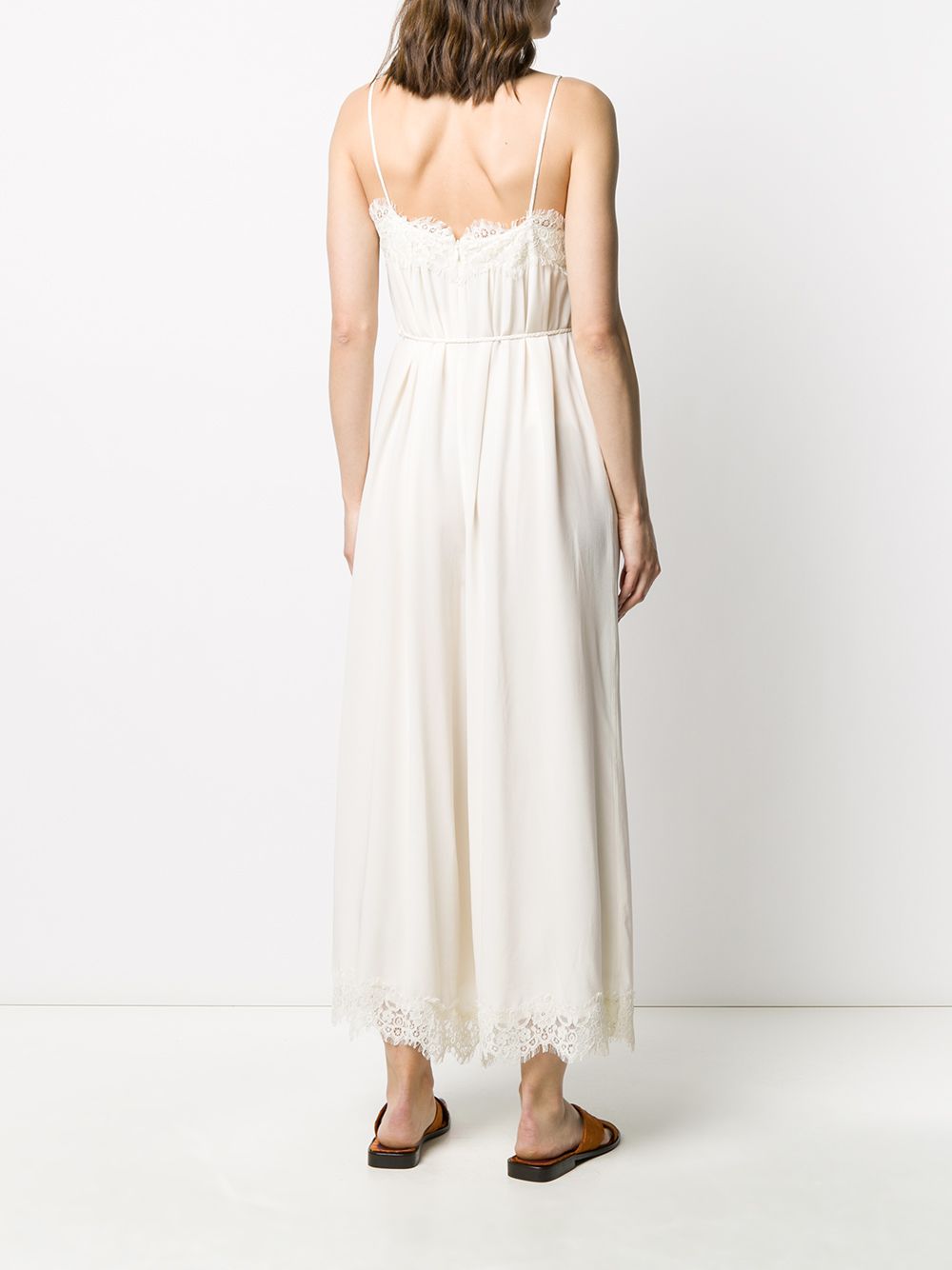 фото Zimmermann lace-trim sleeveless jumpsuit