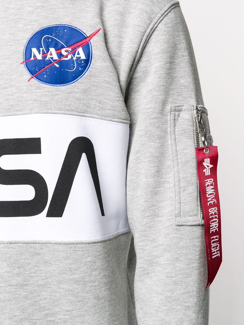 фото Alpha industries толстовка nasa с круглым вырезом