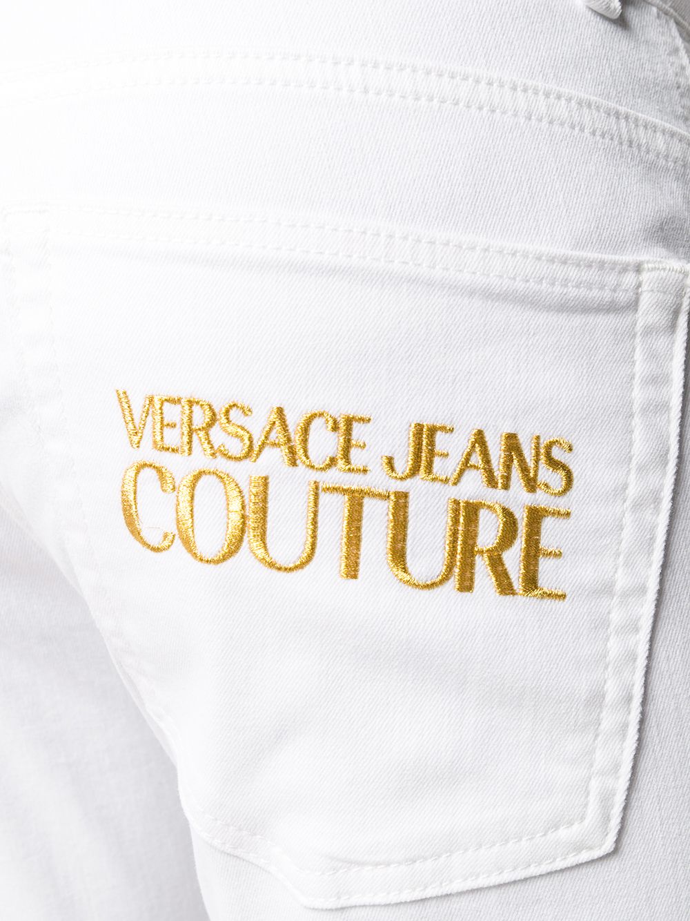 фото Versace jeans couture джинсы с вышитым логотипом