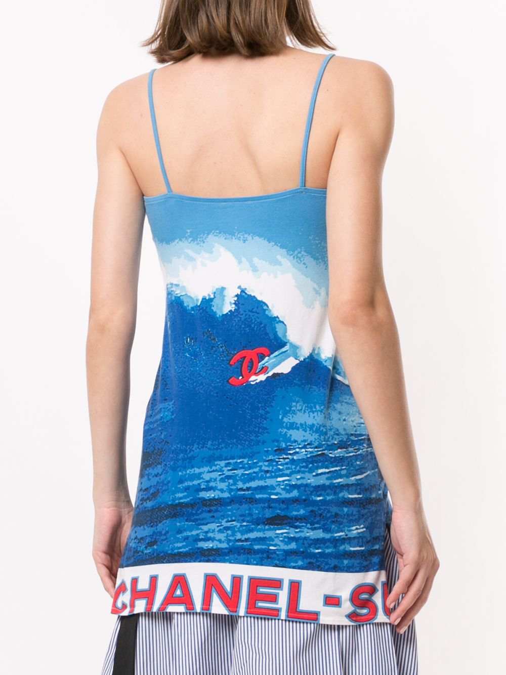 фото Chanel pre-owned платье surf line на бретелях