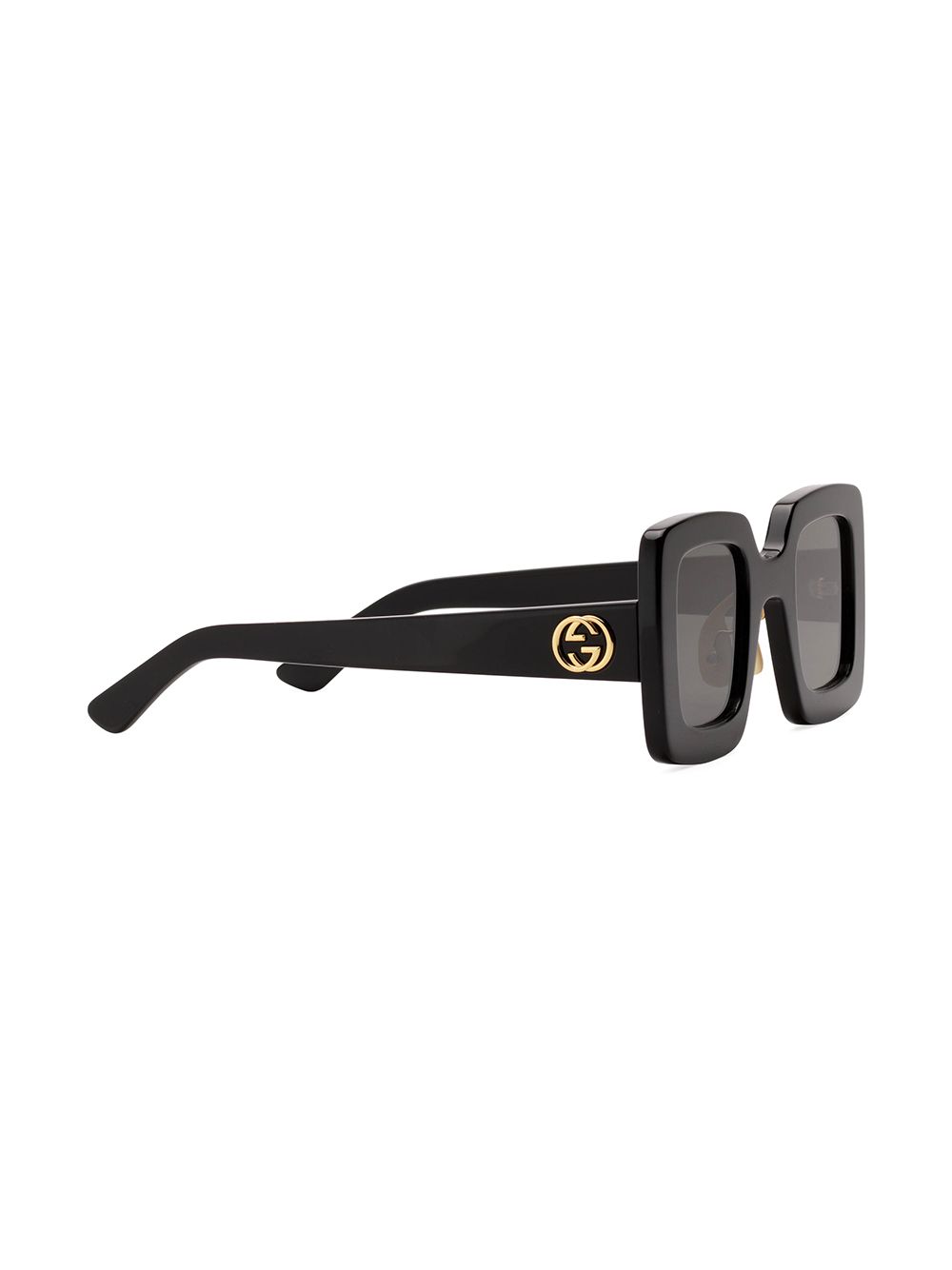 фото Gucci eyewear солнцезащитные очки в квадратной оправе с логотипом interlocking g