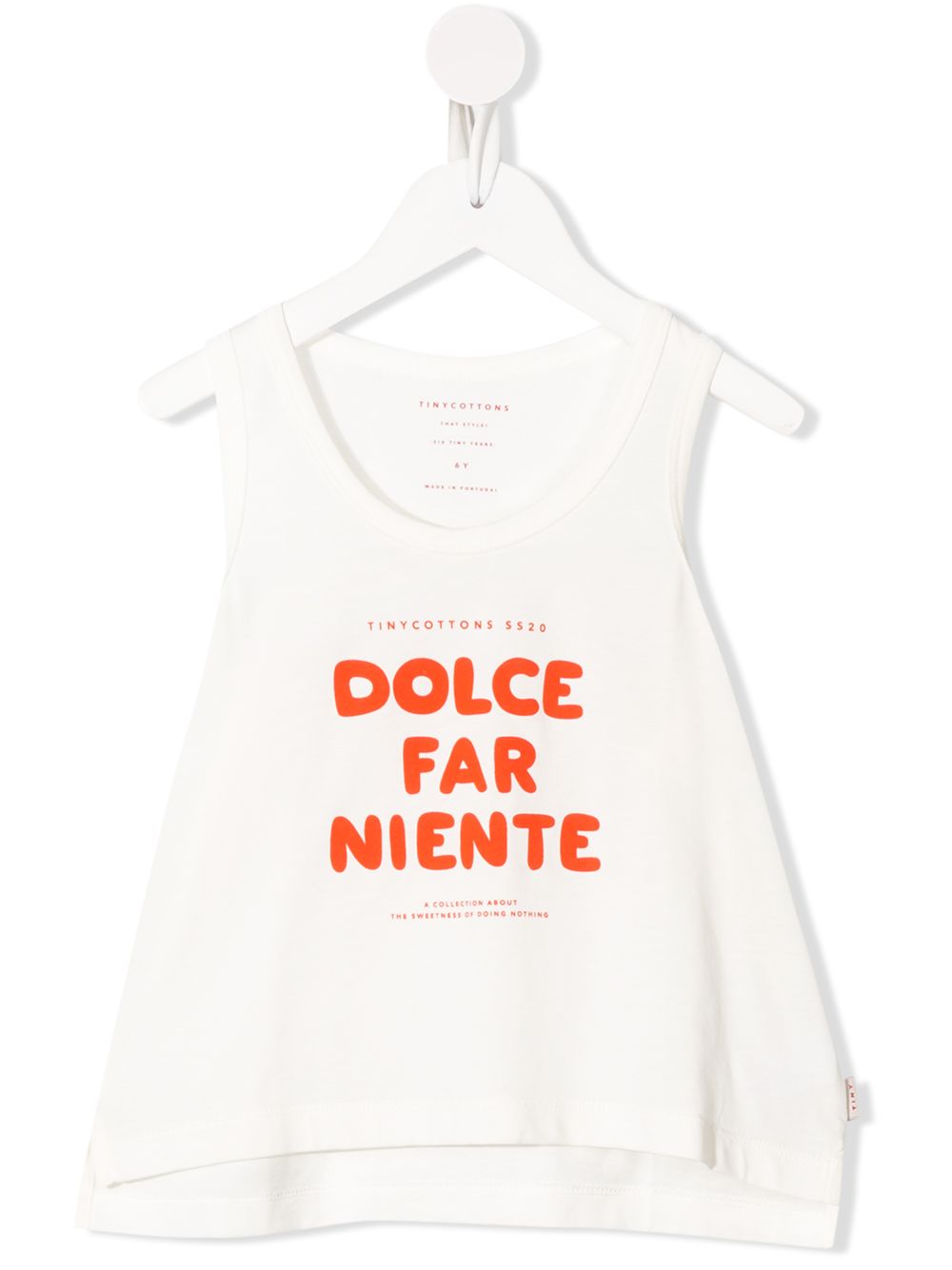 фото Tiny cottons slogan detailed tank top