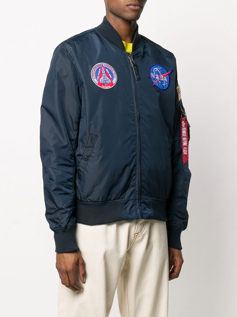 фото Alpha industries бомбер с вышивкой nasa