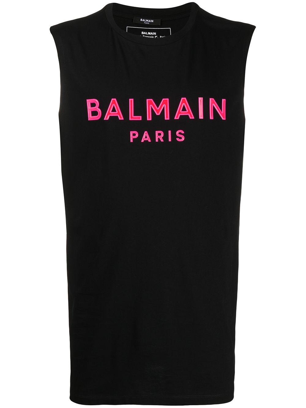 фото Balmain футболка без рукавов с логотипом