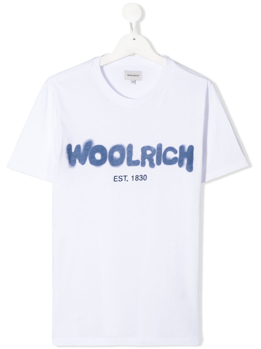 фото Woolrich kids футболка с логотипом