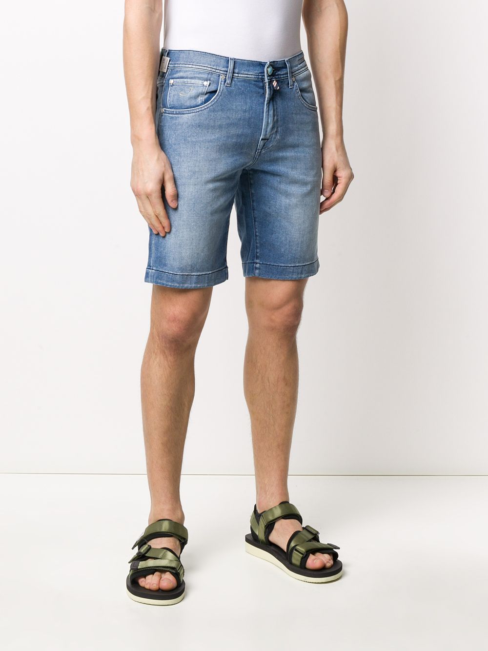 фото Jacob cohen джинсовые шорты прямого кроя