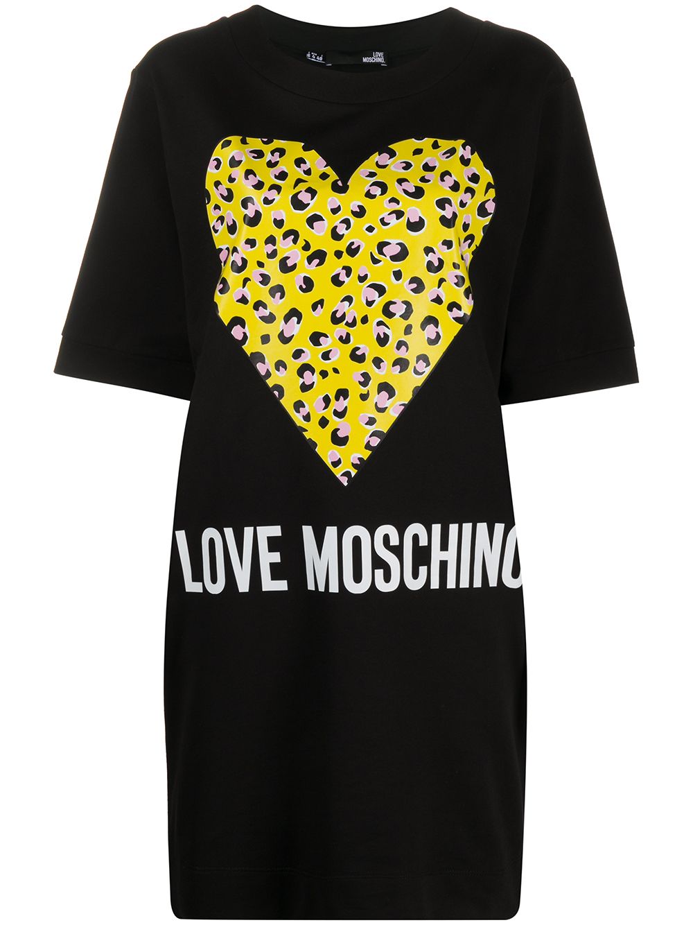 фото Love moschino платье-футболка с логотипом