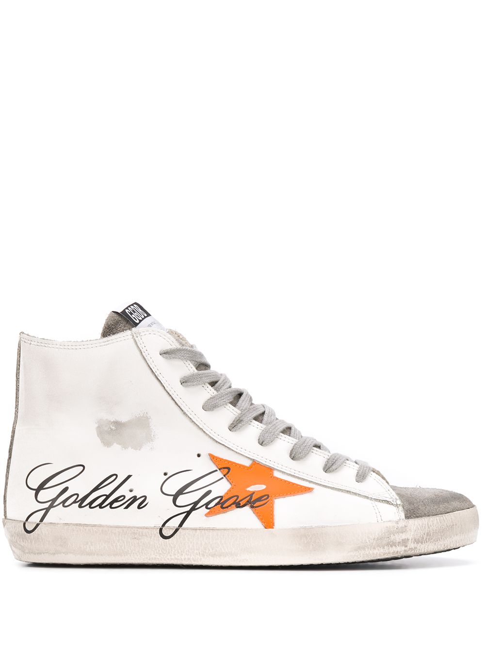 фото Golden goose высокие кеды francy