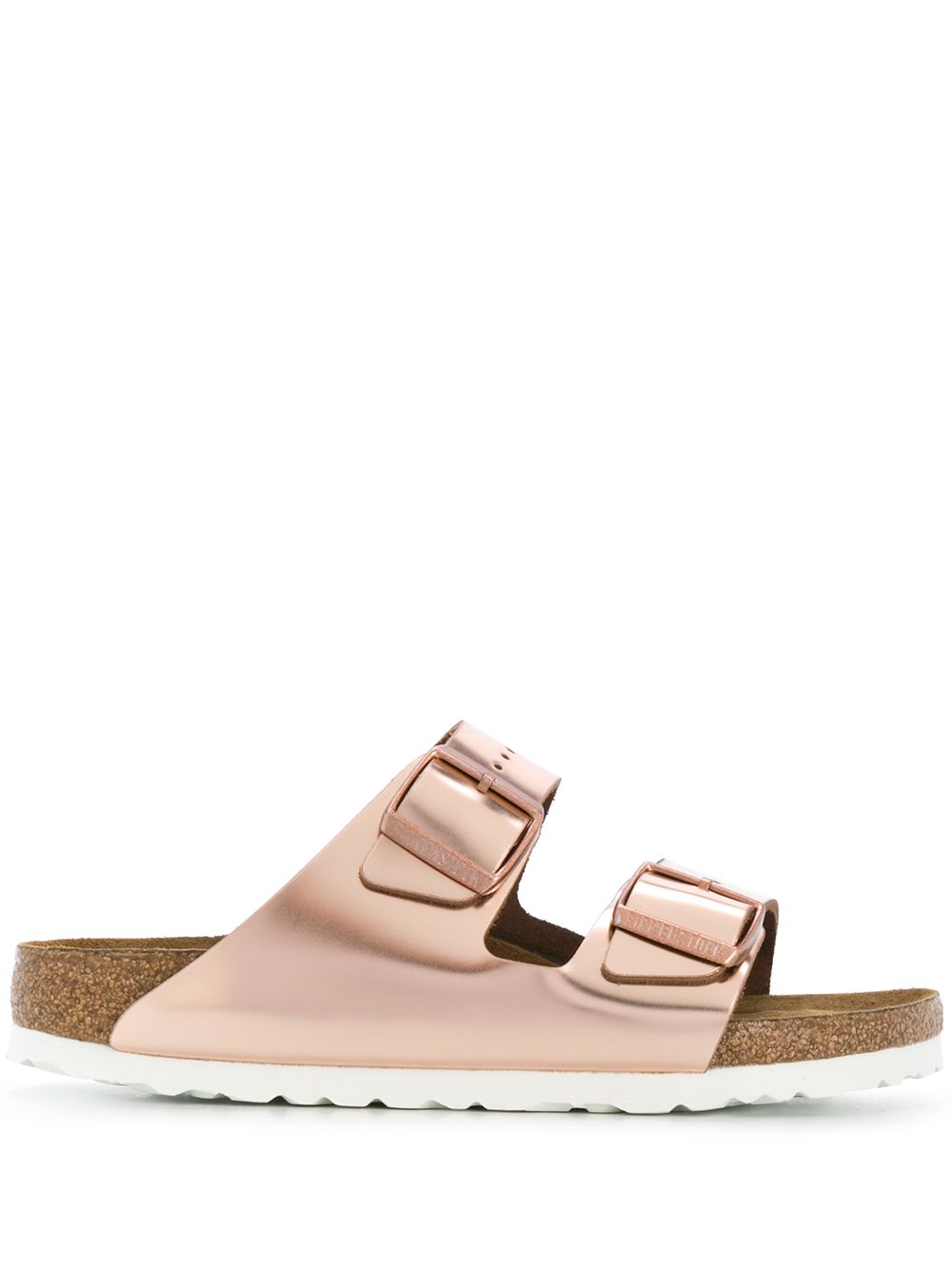 фото Birkenstock босоножки arizona с эффектом металлик