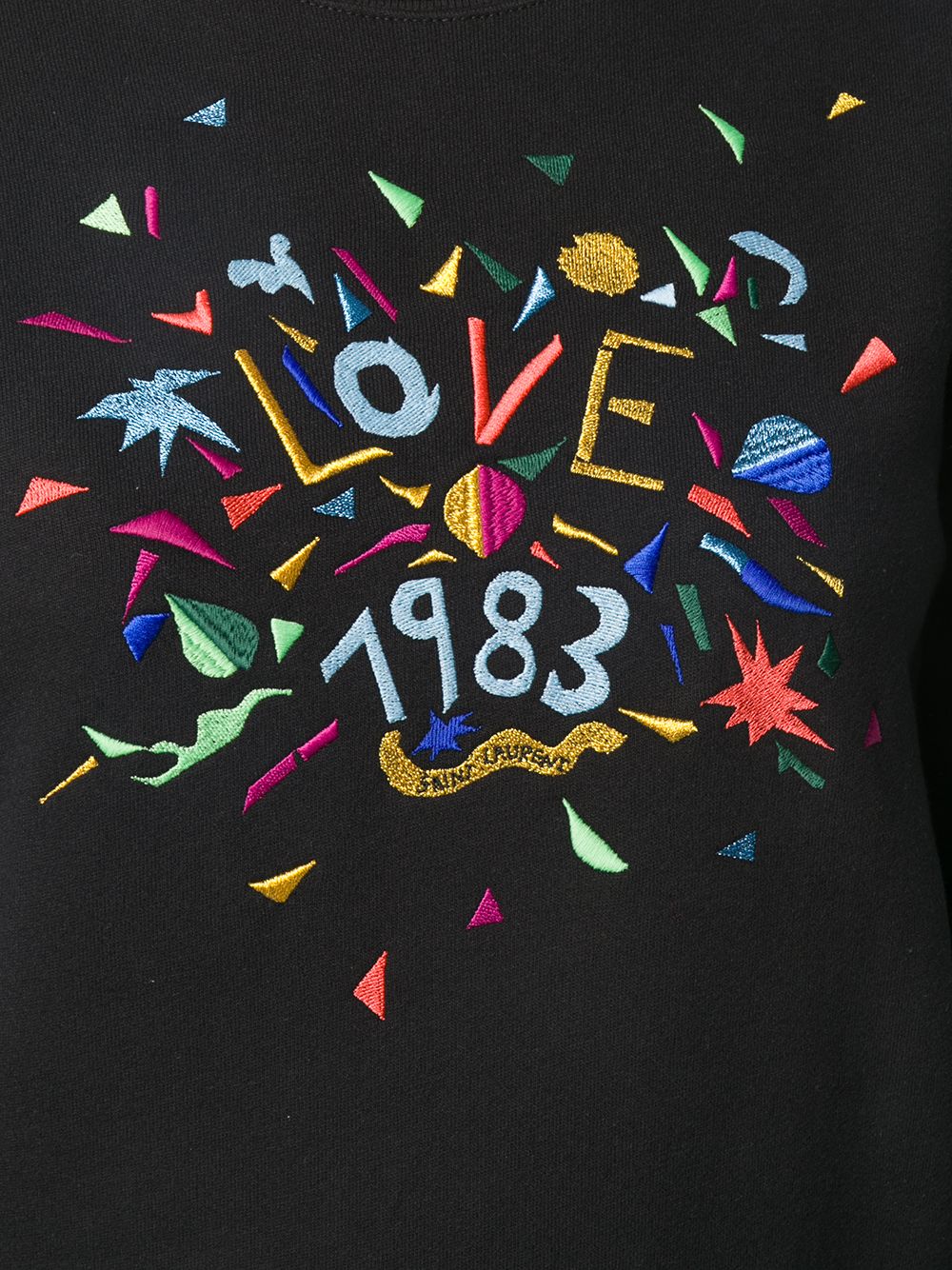 фото Saint laurent толстовка с вышивкой love 1983