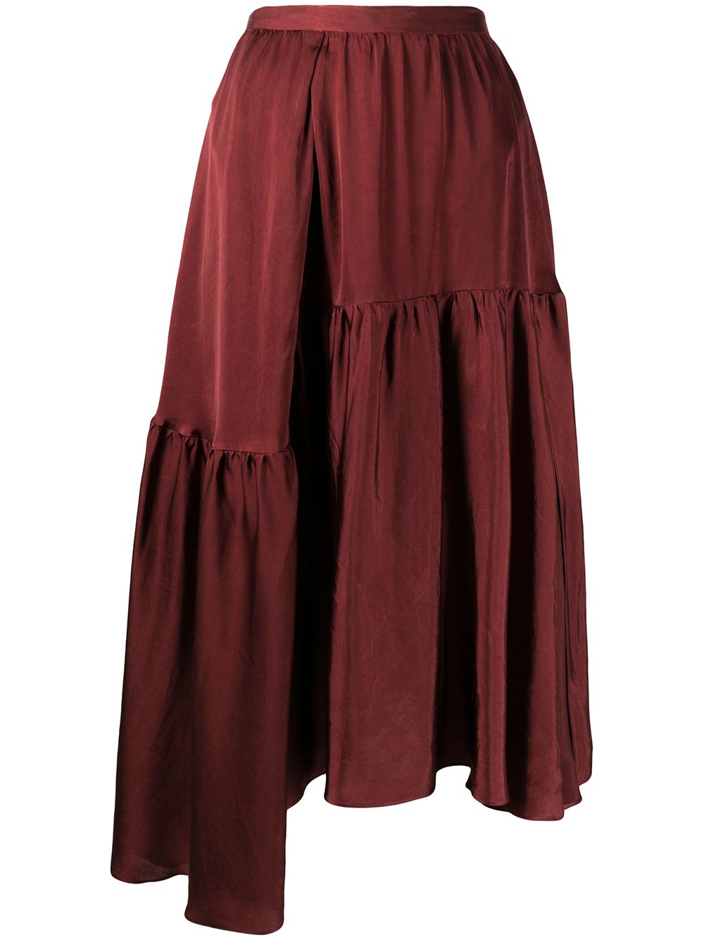 фото Rochas ярусная юбка асимметричного кроя