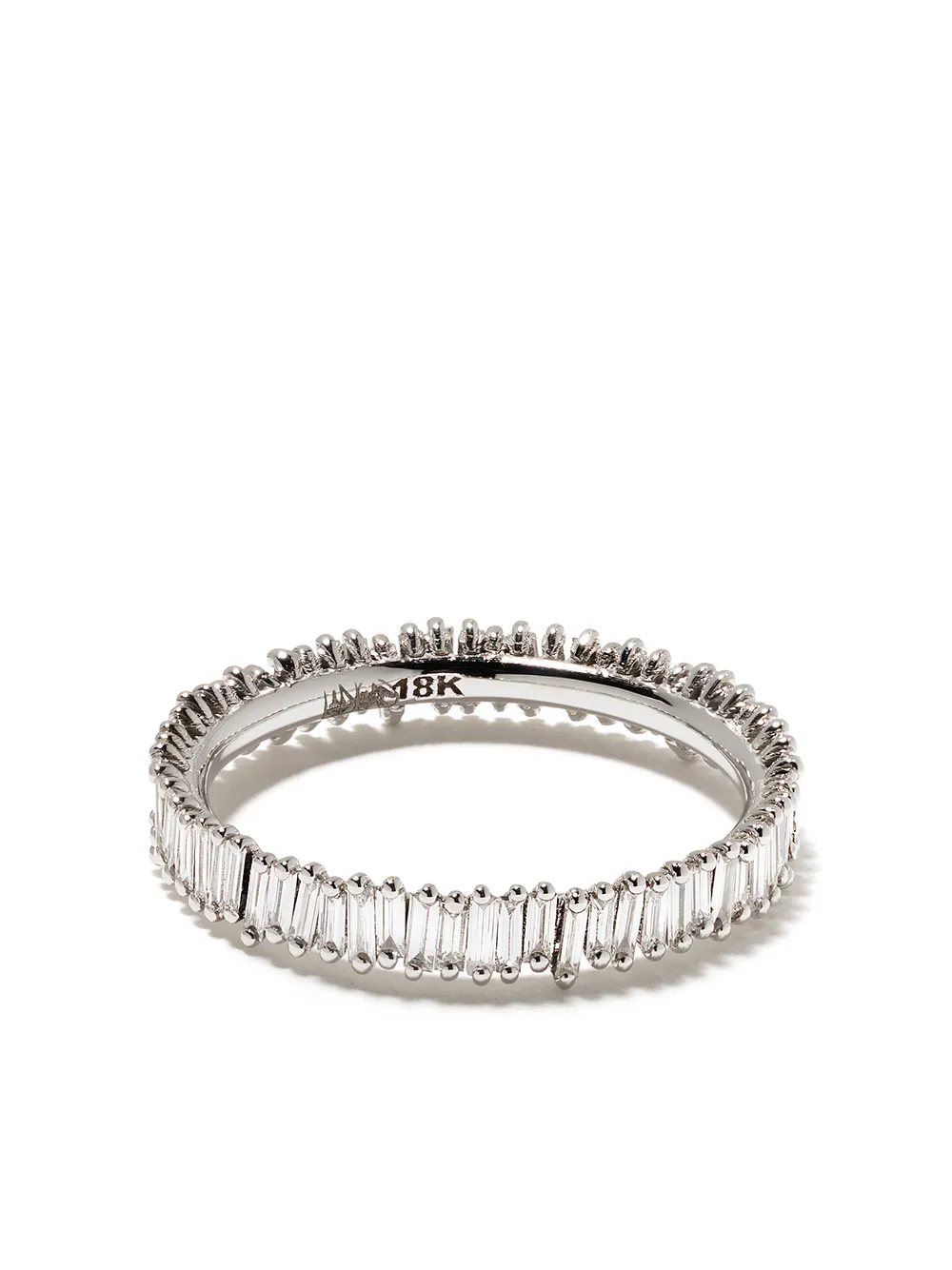 фото Suzanne kalan 18kt white gold mini classic fireworks diamond eternity band