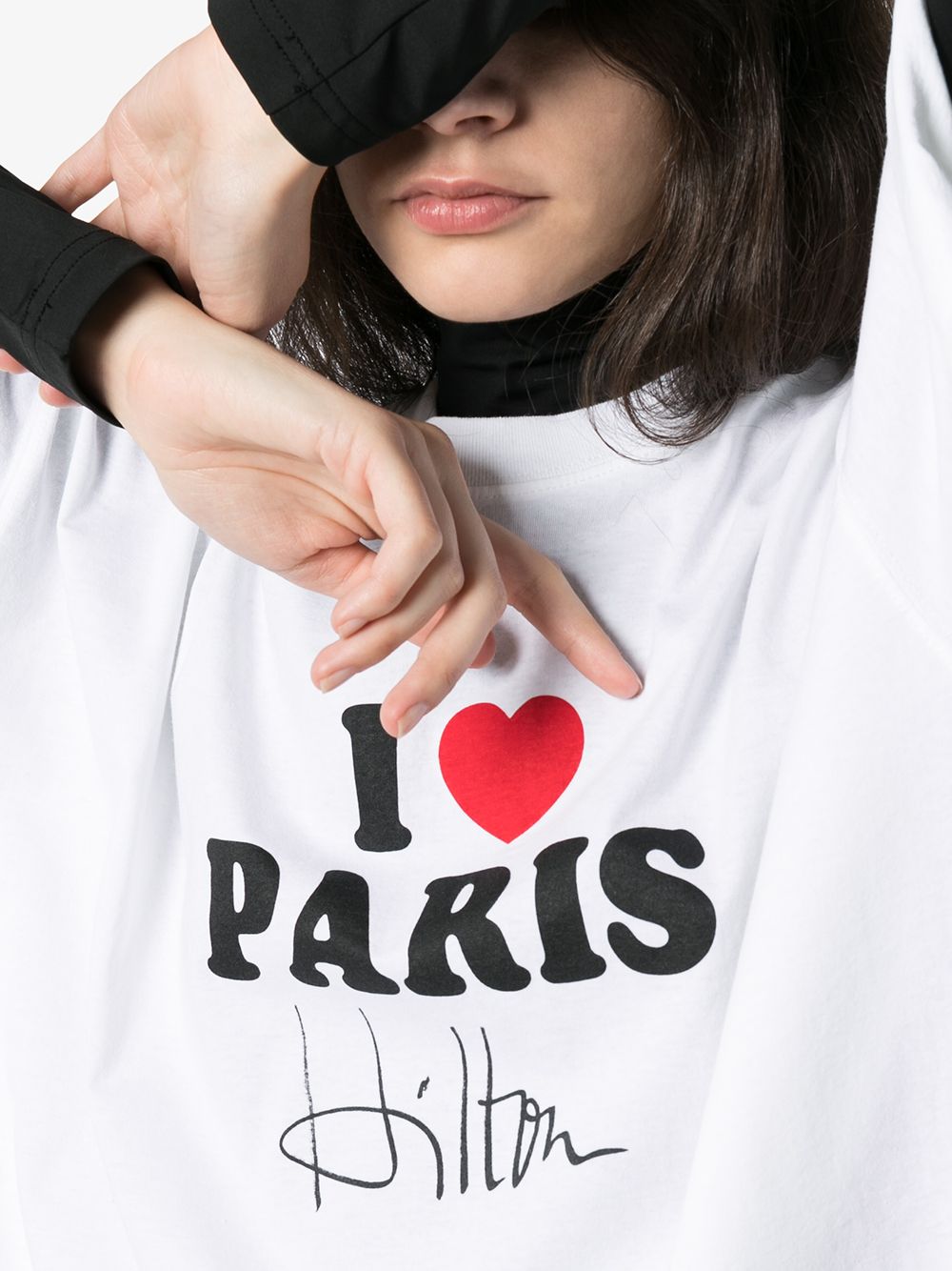 фото Vetements футболка i love paris hilton