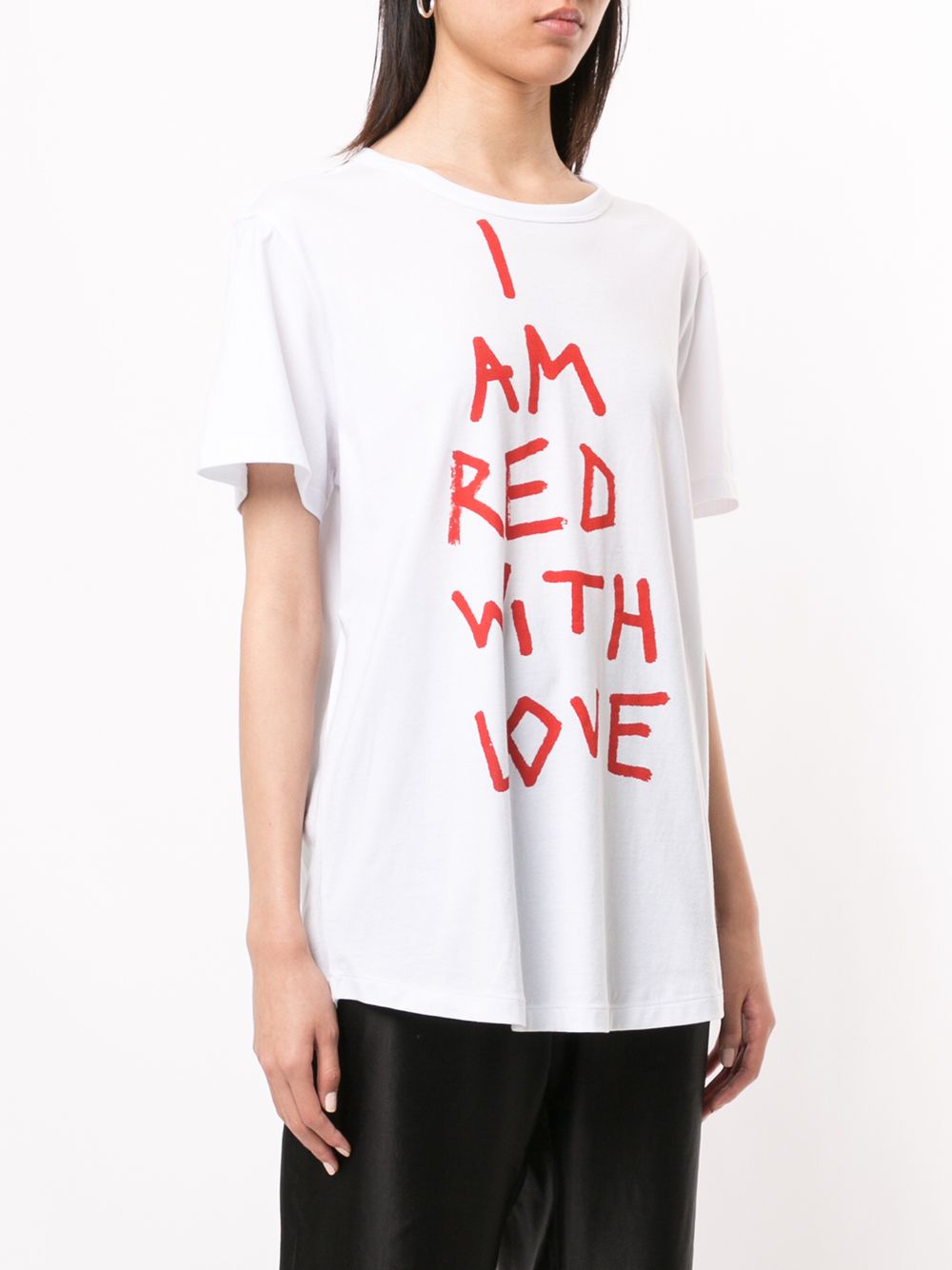 фото Ann demeulemeester футболка red with love