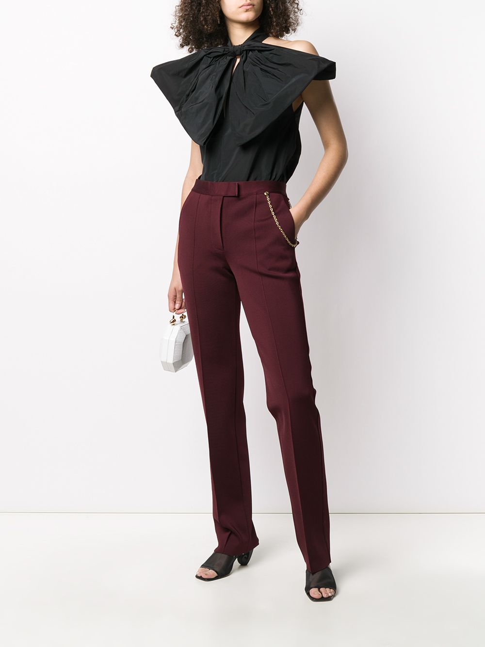 фото Givenchy брюки строгого кроя с цепочным декором