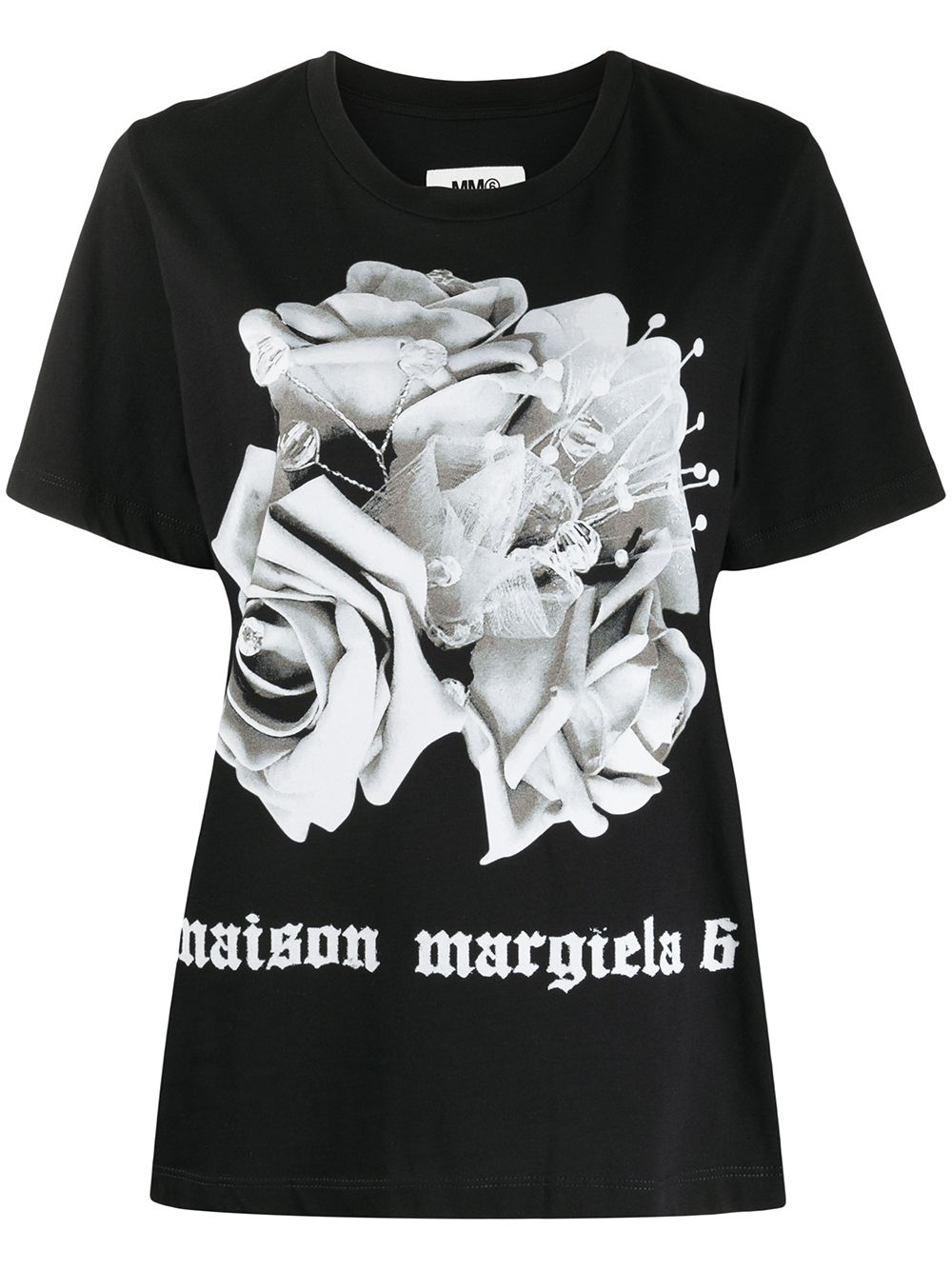 фото Mm6 maison margiela футболка с принтом