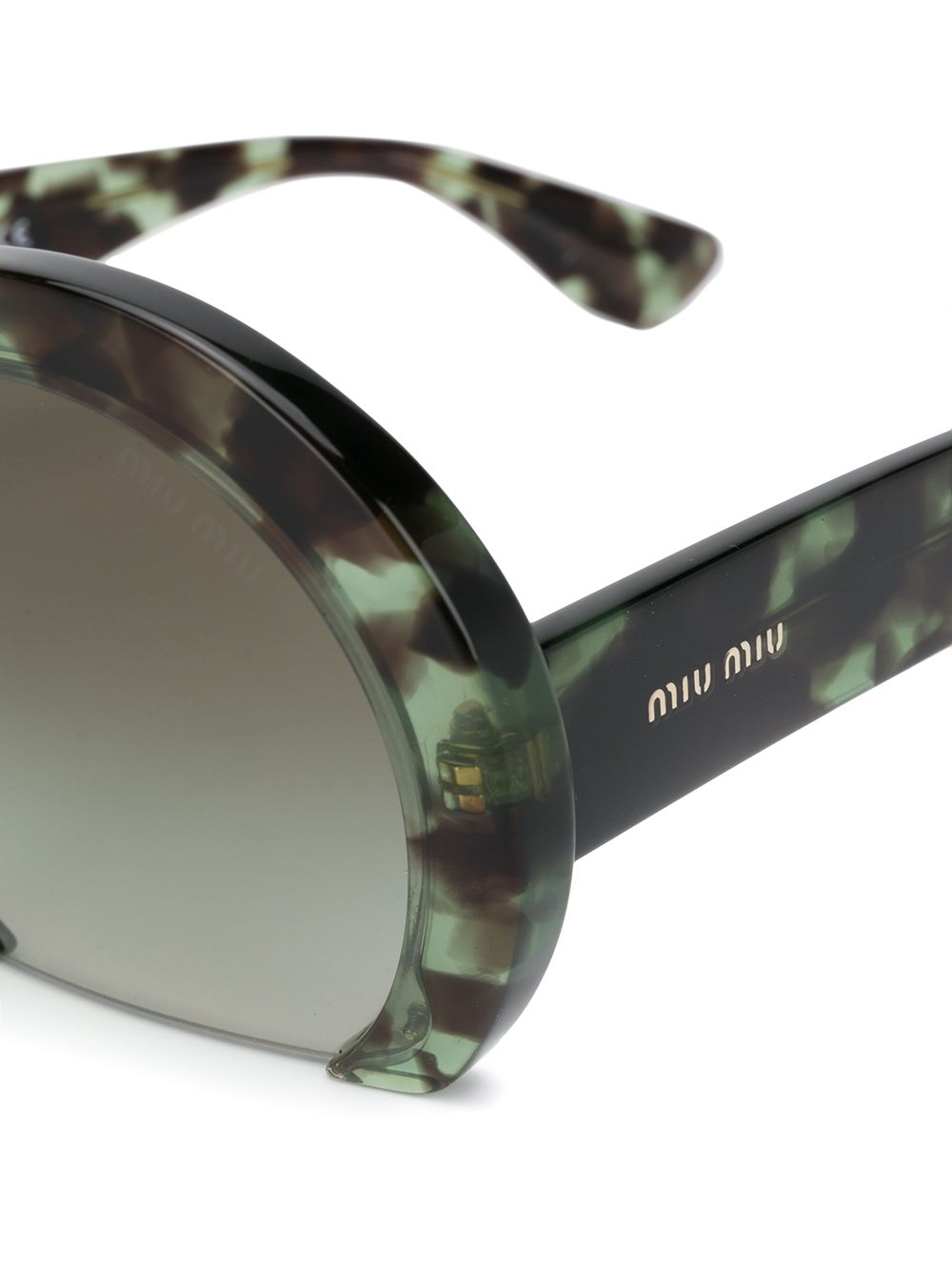 фото Miu miu eyewear солнцезащитные очки в круглой оправе