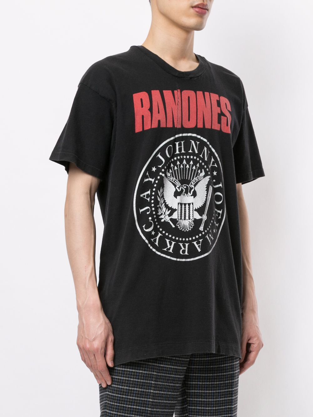 фото Fake alpha vintage ramones print t-shirt