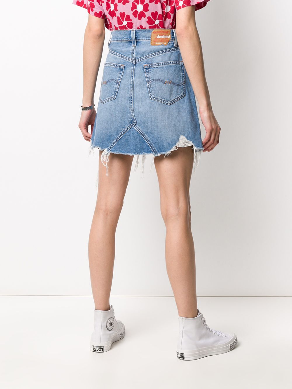 фото Denimist джинсовая юбка с завышенной талией