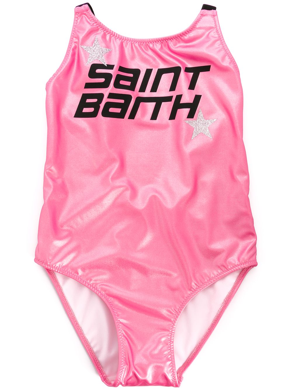 фото Mc2 saint barth kids martin logo print swimsuit