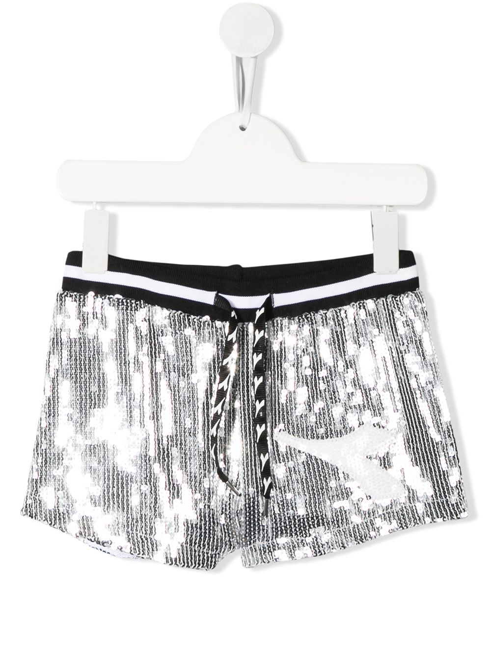 фото Diadora junior sequinned logo shorts