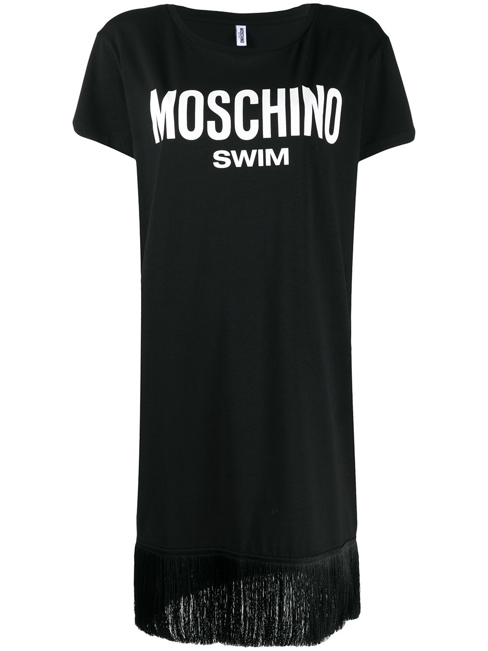 фото Moschino длинная футболка moschino swim с бахромой
