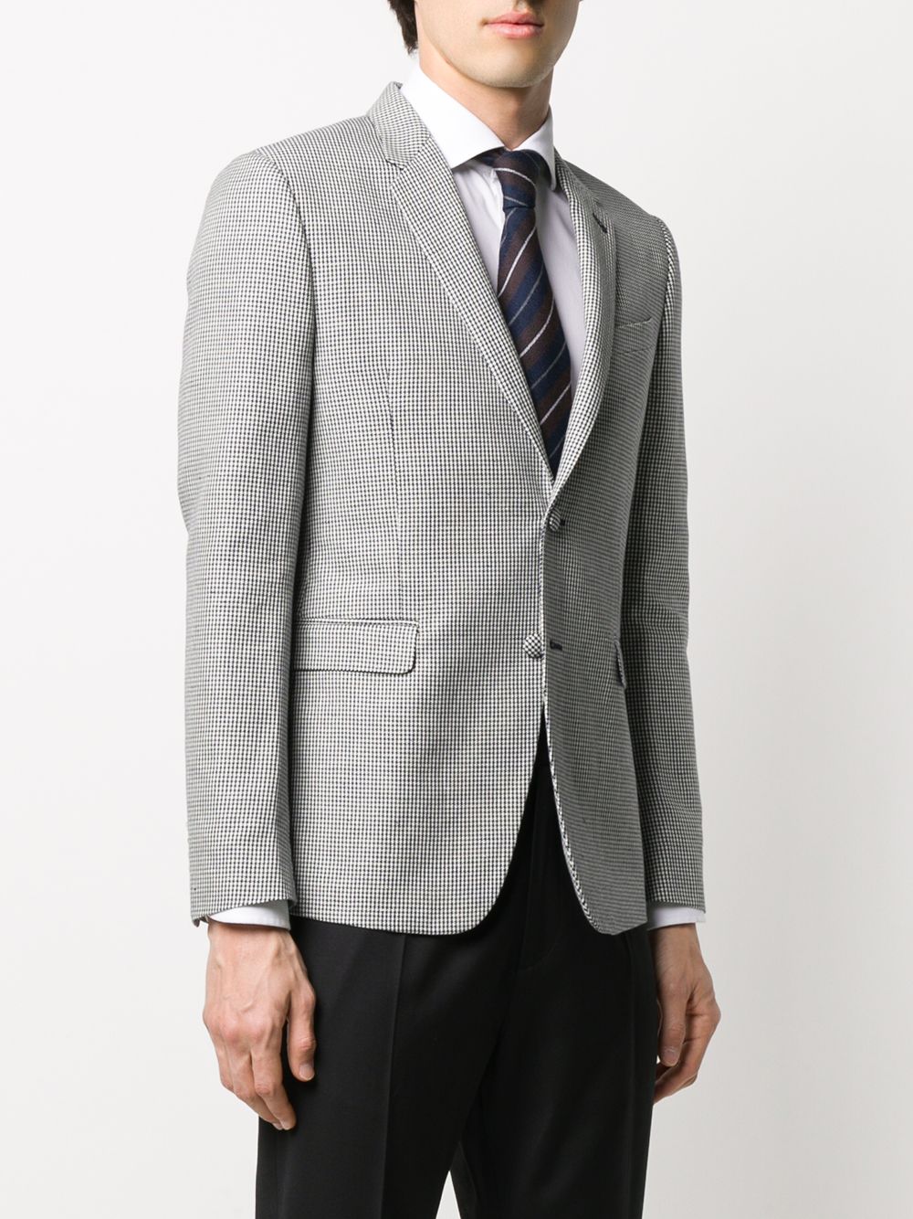 фото Reveres 1949 narrow-lapel houndstooth blazer