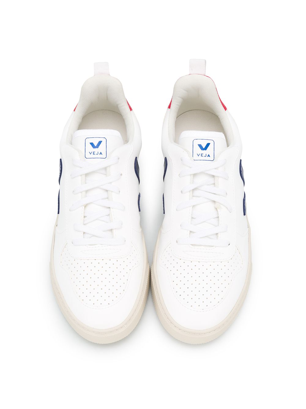 фото Veja kids teen logo embroidered lace-up sneakers