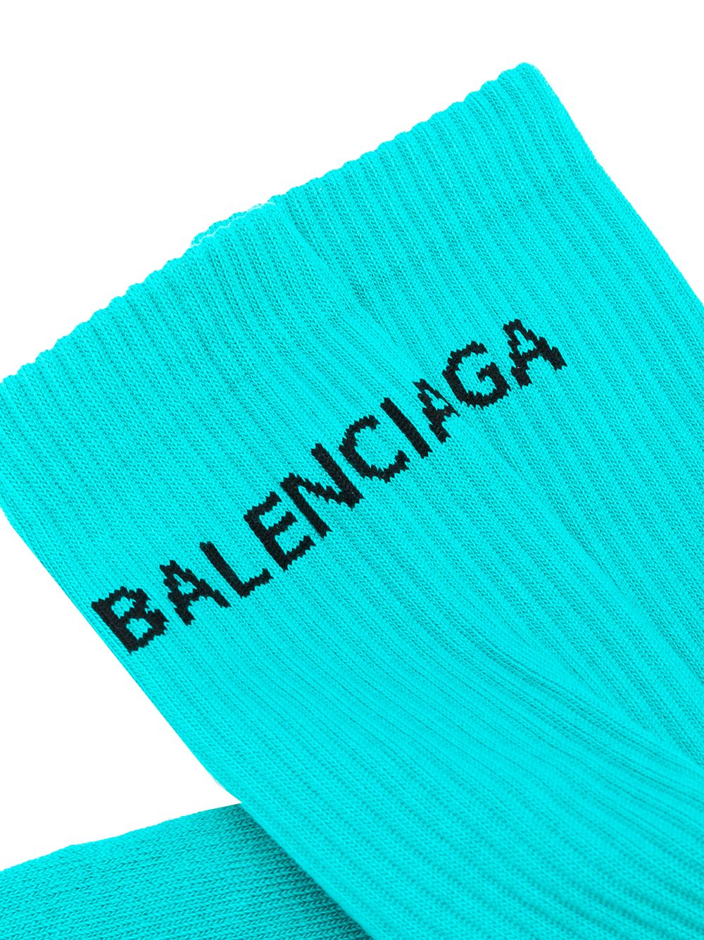 фото Balenciaga носки в рубчик с логотипом