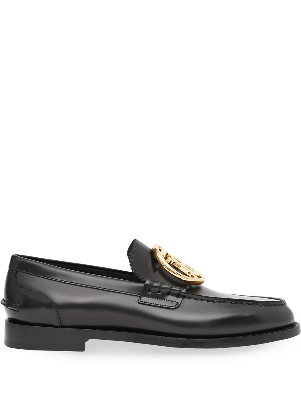 фото Burberry monogram leather loafers